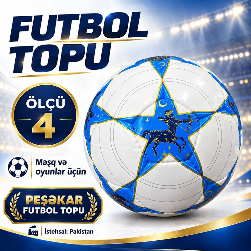 Futbol topu 4 razmer